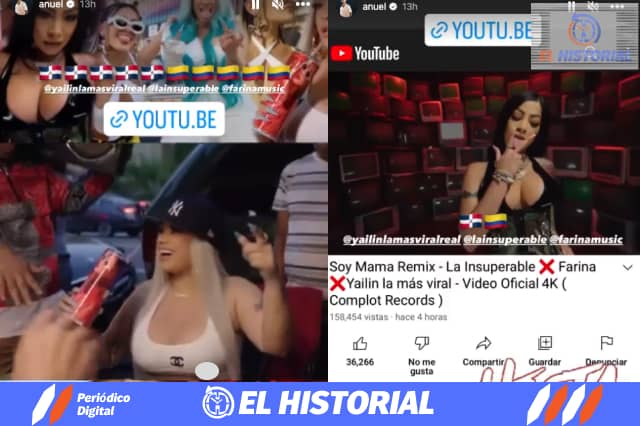 Anuel AA le da apoyo Yailin