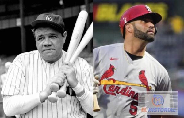 Dominicanos en New York piden a Pujols un año más para superar a Babe Ruth en Jonrones